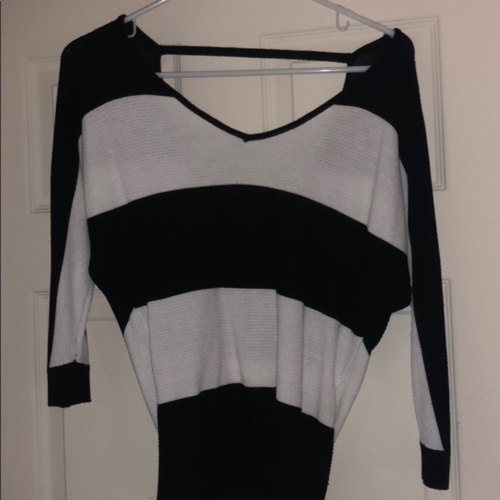 Open back sweater